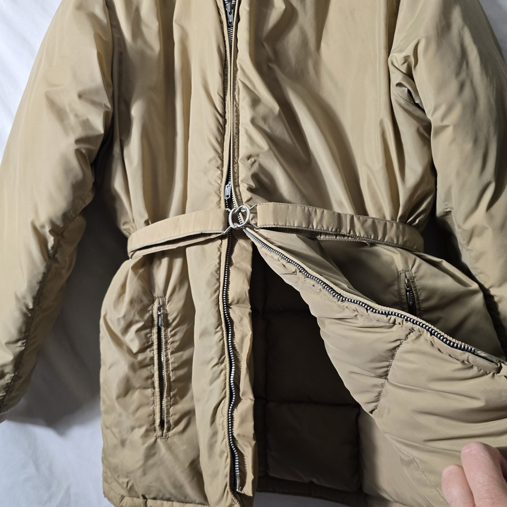 Vintage Womens Tempco Down Jacket Beige size M/L Winter Insulated - Picture 3 of 12